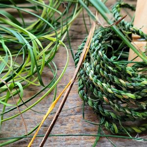 Handmade cordage from invasive Cornish plants